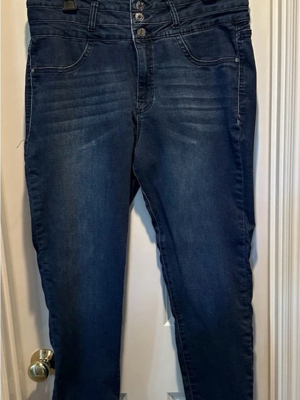Angels Dark Indigo High-Rise Skinny Jeans